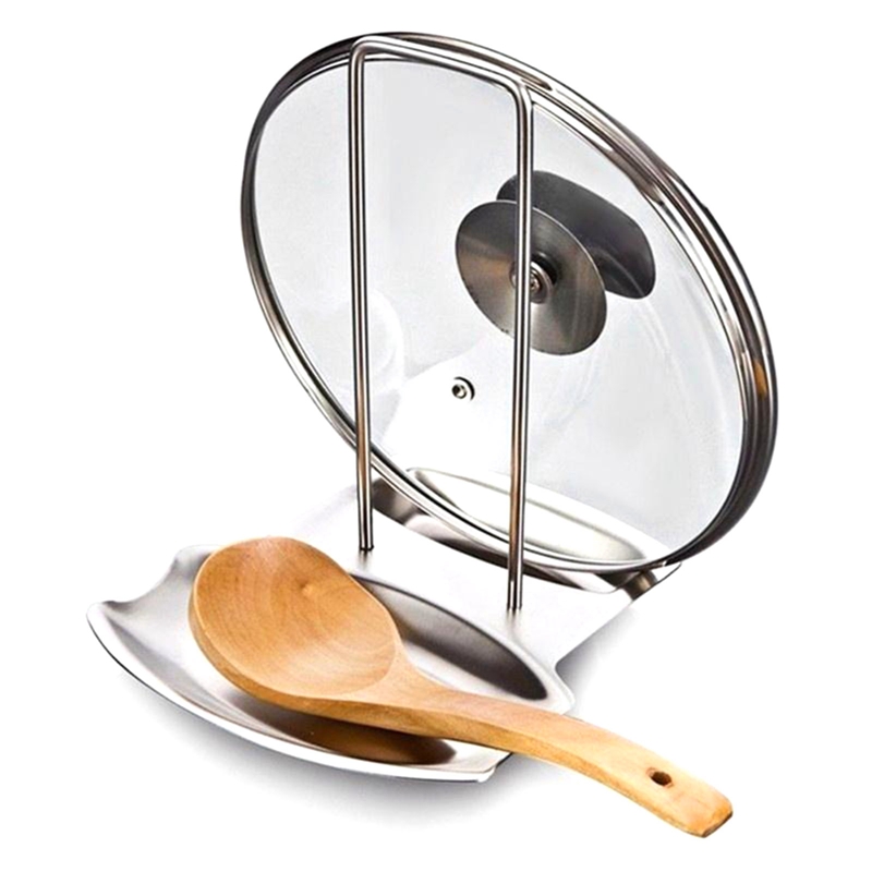 Giá Đỡ Nắp Nồi Bằng Thép Không Gỉ Tiện Dụng Cho Nhà Bếp | BigBuy360 - bigbuy360.vn