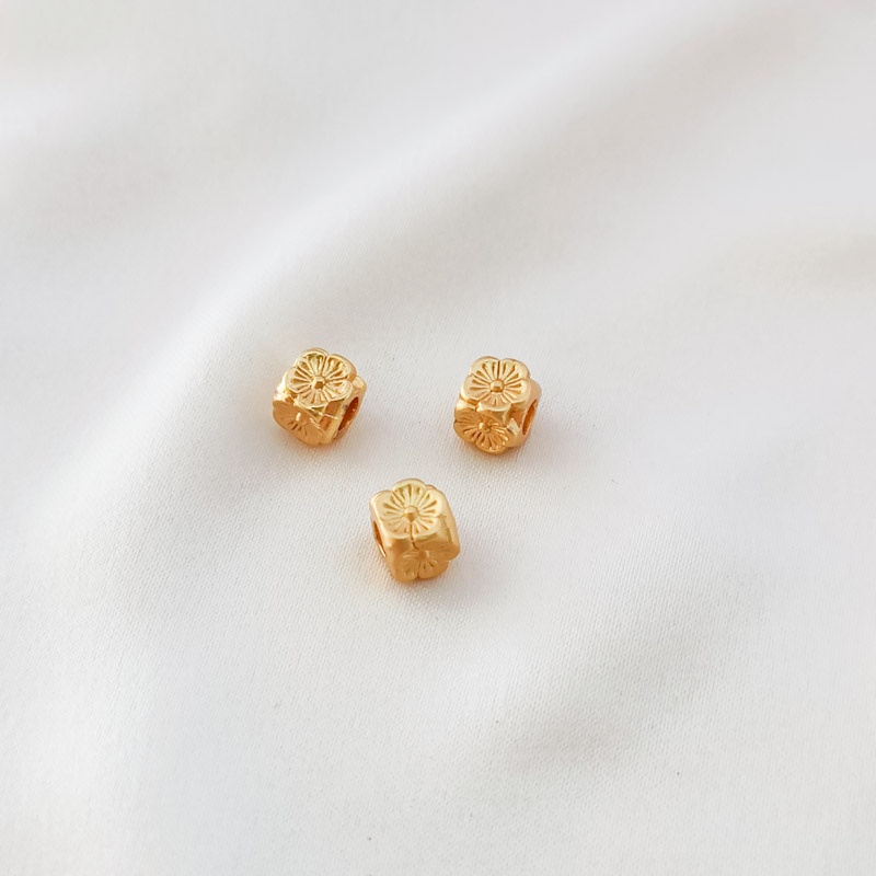 Bộ 10 Hạt Làm Trang Sức Hình Bánh Răng Nhiều Màu Sắc