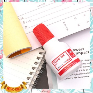Mực dấu 40ml Deli, Đỏ - E9874