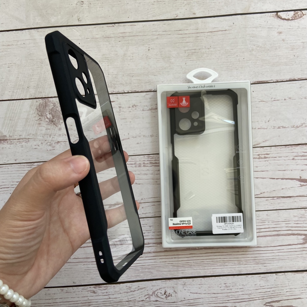 Ốp lưng XUNDD Realme 9 4G/ 9 Pro Plus 5G/ Realme 9 Pro 5G / Q5 5G - Mặt lưng trong, Viền TPU, Chống sốc