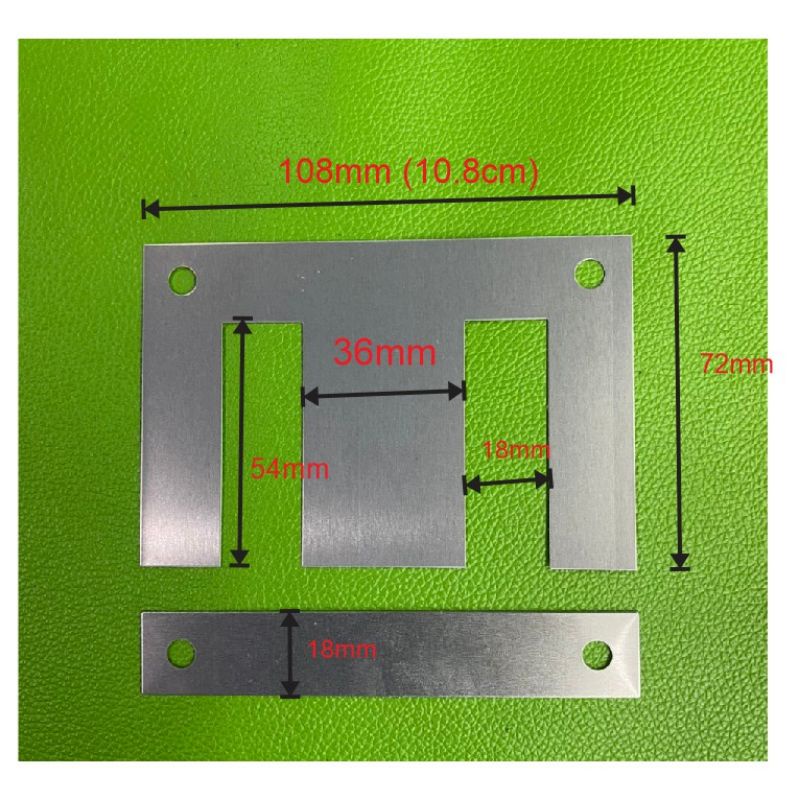 Fe silic EI (36mm có lỗ) làm biến áp kích cơ biến áp 220V 1Kg (Hàng tháo máy)