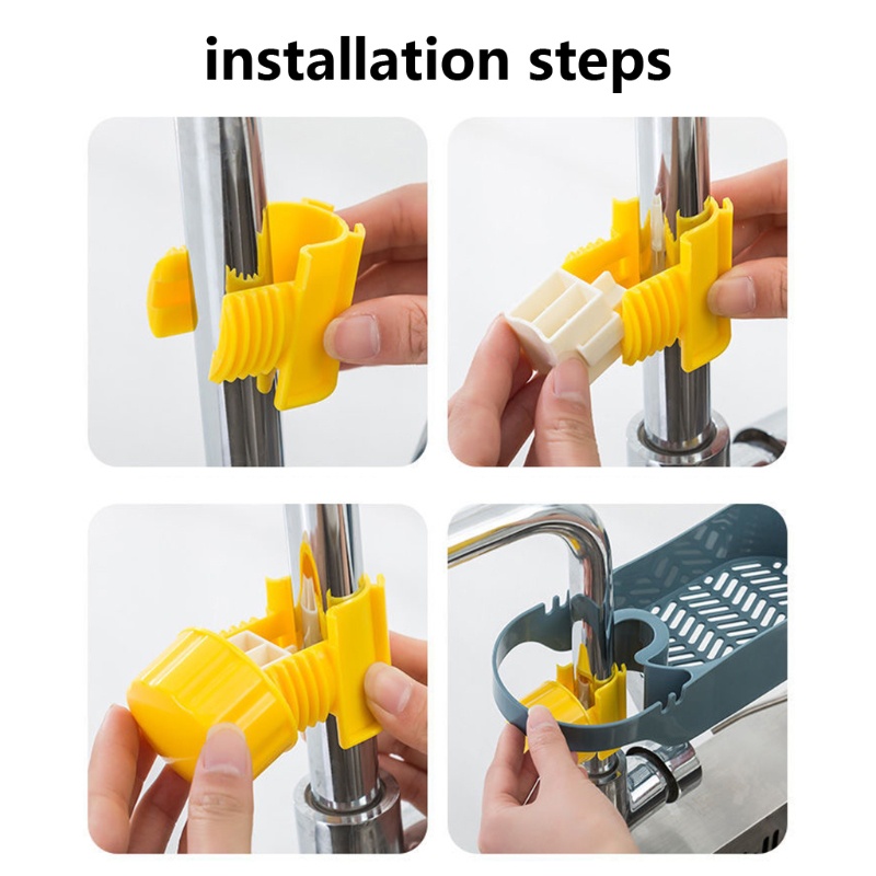 Giá Đỡ Miếng Bọt Biển Rửa Chén Gắn Vòi Nước Tiện Lợi