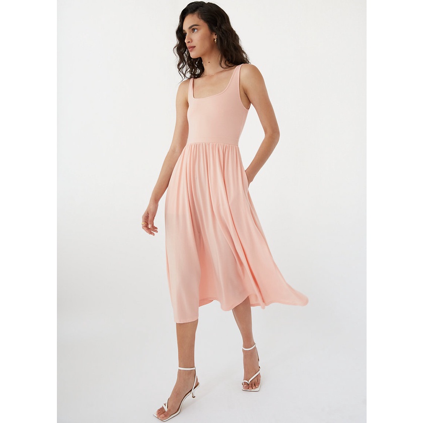 Đầm maxi Wilfred Market 84657 dáng xòe có túi