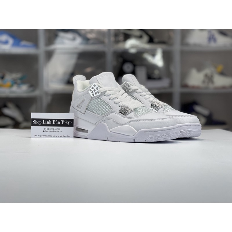 Giày Sneaker trắng dài cổ kèm phụ kiện + hộp