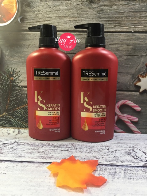 Dầu gội đầu TRESEMME Keratin Smooth màu đỏ-Thái Lan 450ML 5 TRONG 1 SUÔN MƯỢT VÀO NẾP | BigBuy360 - bigbuy360.vn