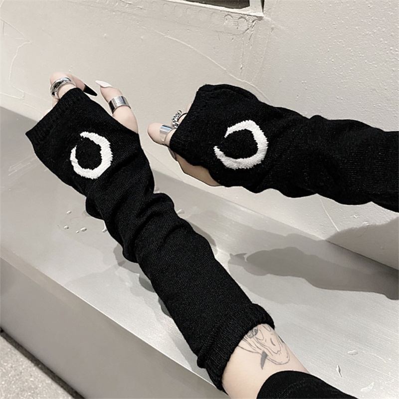 Găng Tay Len Hở Ngón Thời Trang Unisex