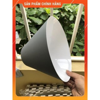 ĐÈN THẢ NÓN CHAO NHÔM ĐUI GỖ