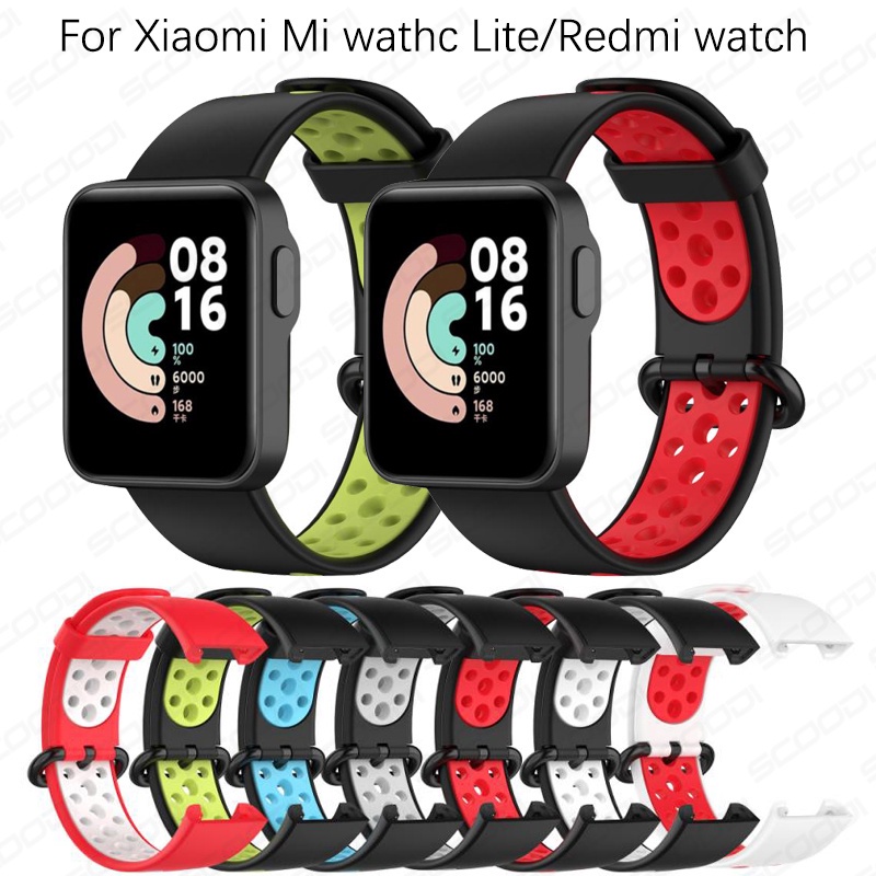Silicone Dây Đeo Thay Thế Chất Liệu Silicon Màu Trơn Cho Xiaomi Mi Watch Lite / Redmi