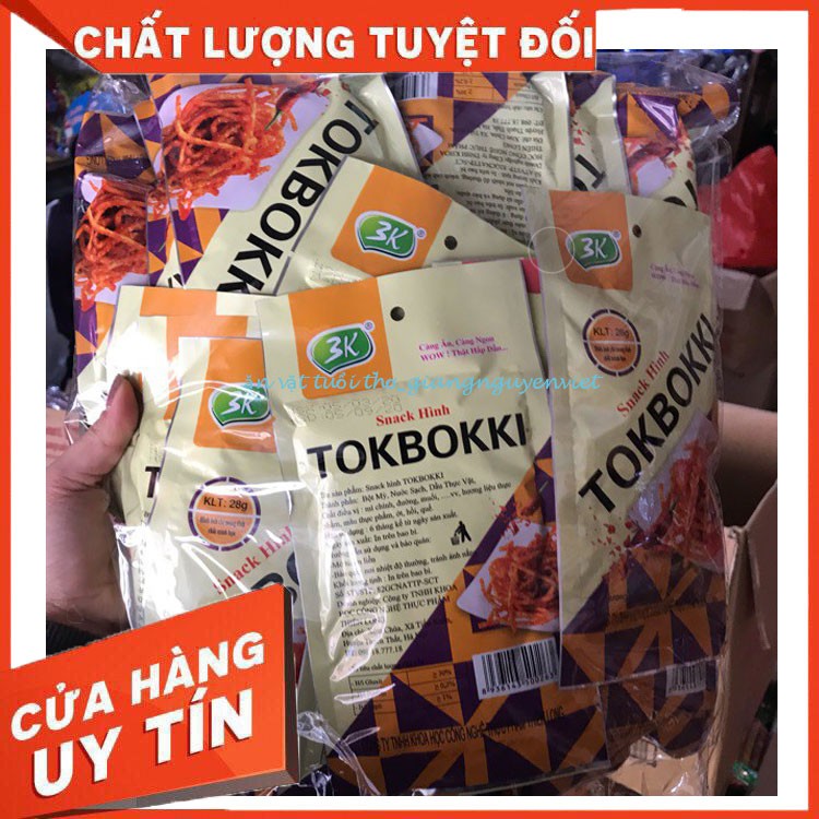 Combo 10 gói snack toboki hương vị thơm cay