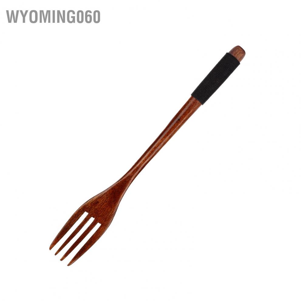 Wyoming060 Japanese Wooden Fork Kitchen Tableware Cutlery for Barbecue Picnic Camping Parties