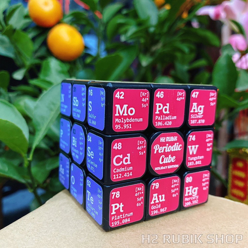 Rubik Hoá học bảng tuần hoàn nguyên tố siêu đẹp - Periodic Cube