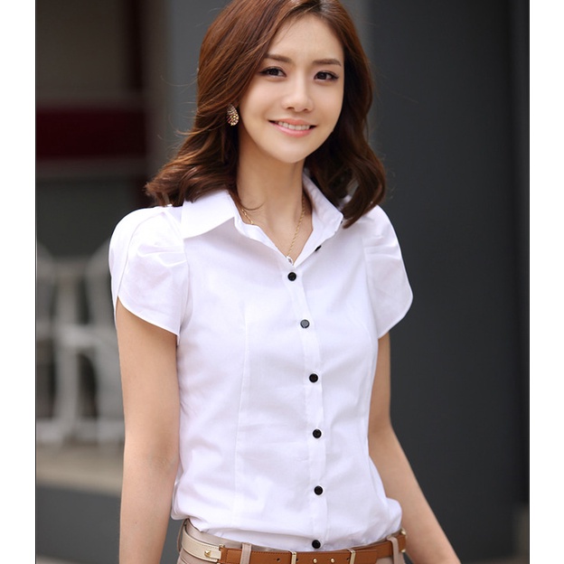 Áo sơ mi nữ tay ngắn công sở hàng QC cao cấp kèm ảnh thật sm152