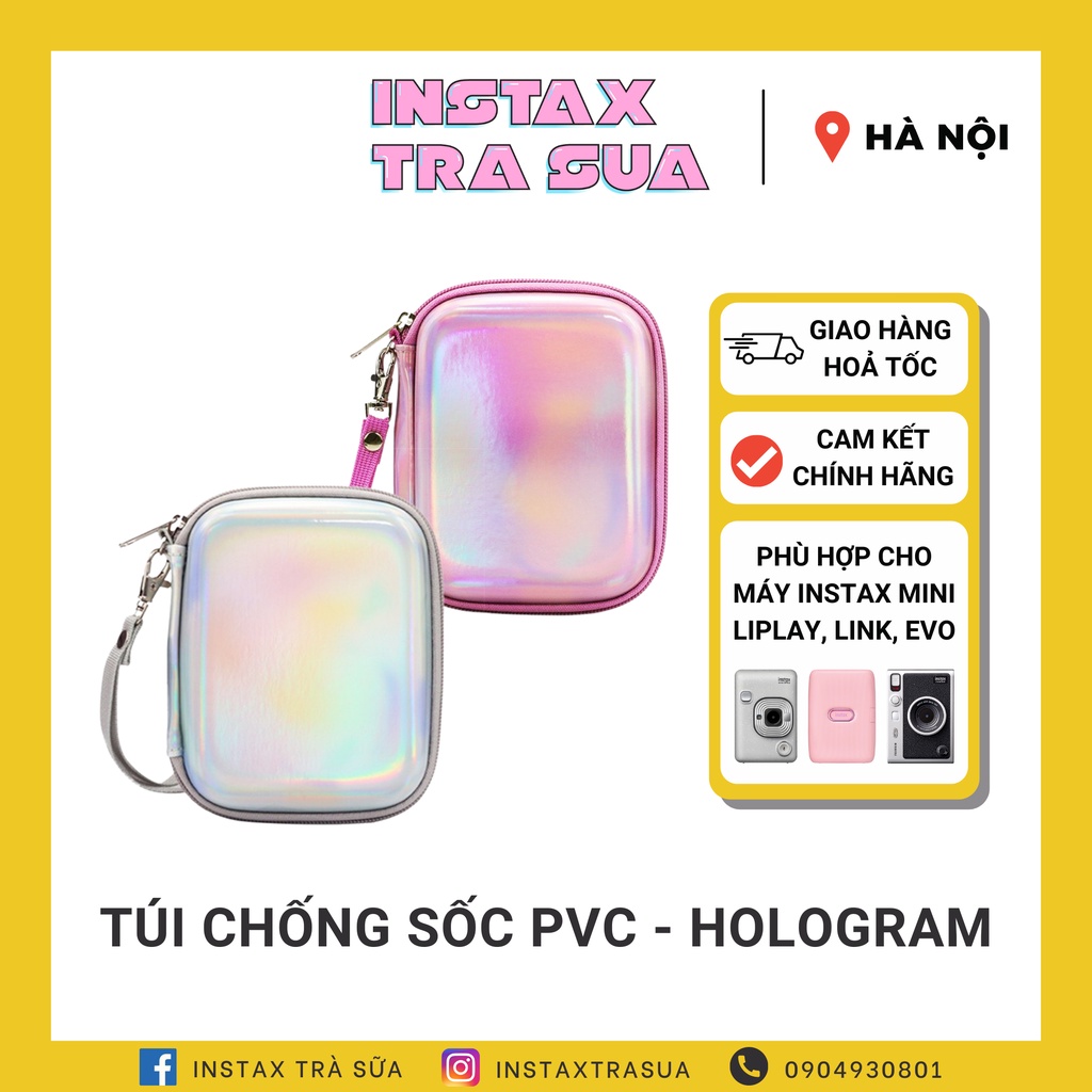 TÚI CHỐNG SỐC INSTAX MINI LINK / INSTAX MINI LIPAY MẪU PVC - HOLOGRAM