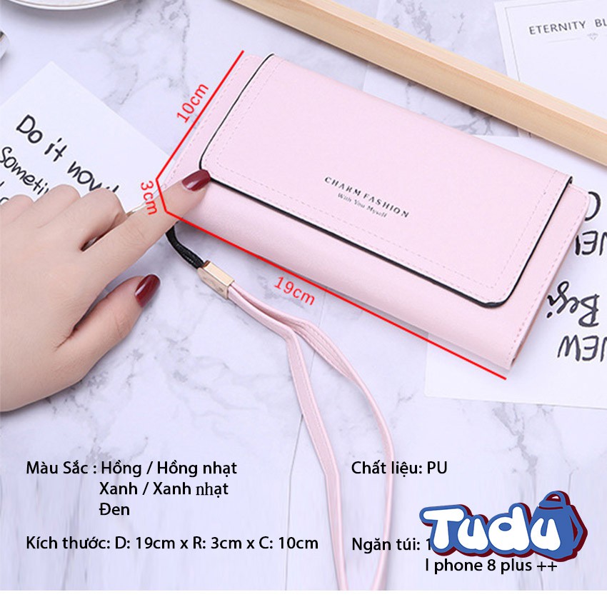 Bóp Ví Dài Nữ Tudu, Tiện Dụng Phong Cách Thời Trang (CN424) | BigBuy360 - bigbuy360.vn