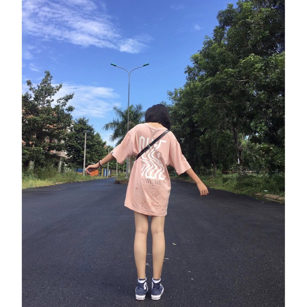 Áo thun form rộng SWE unisex nam nữ, oversize, tay lỡ cổ tròn lượn sóng | Lee hoàng Group | BigBuy360 - bigbuy360.vn