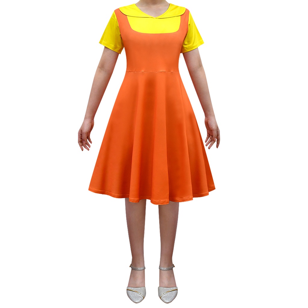 Bộ Trang Phục Hóa Trang Nhân Vật Robot Màu Đỏ/Xanh Lá/Vàng Sáng Hóa Trang Halloween Cho Nữ