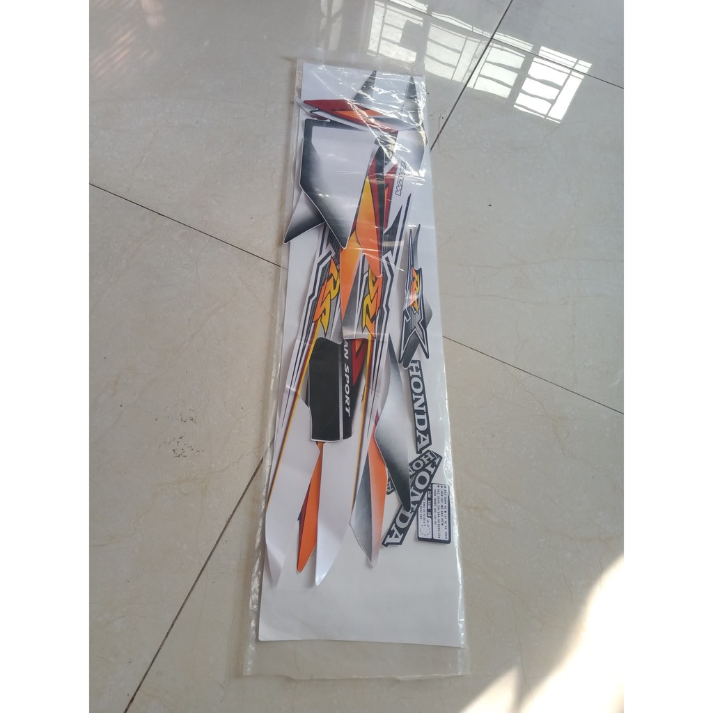 Bộ tem honda wave RSX 100 màu trắng