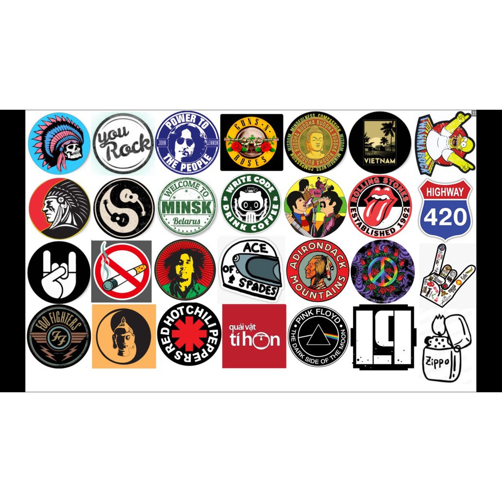 STICKER dán Vali, xe, barber shop, Mũ bảo hiểm , macbook, đàn, tường... Nhập mã GIẢM GIÁ 15k khi mua từ 3 set