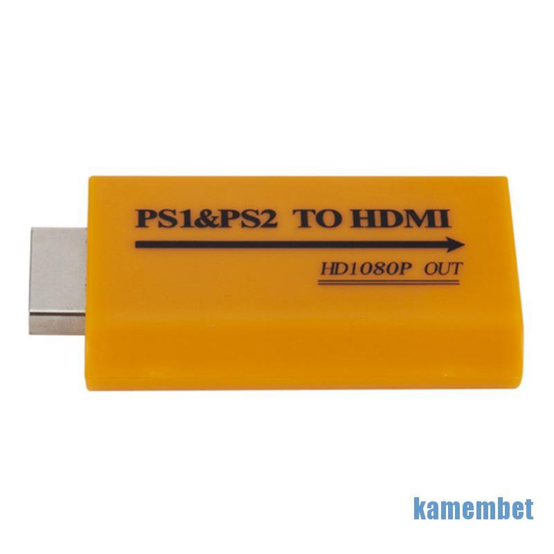 (Hotxcode) Bộ Chuyển Đổi 1080p Hd Ps1 / Ps2 Sang Hdmi Audio Video Cho Hdtv Máy Chiếu