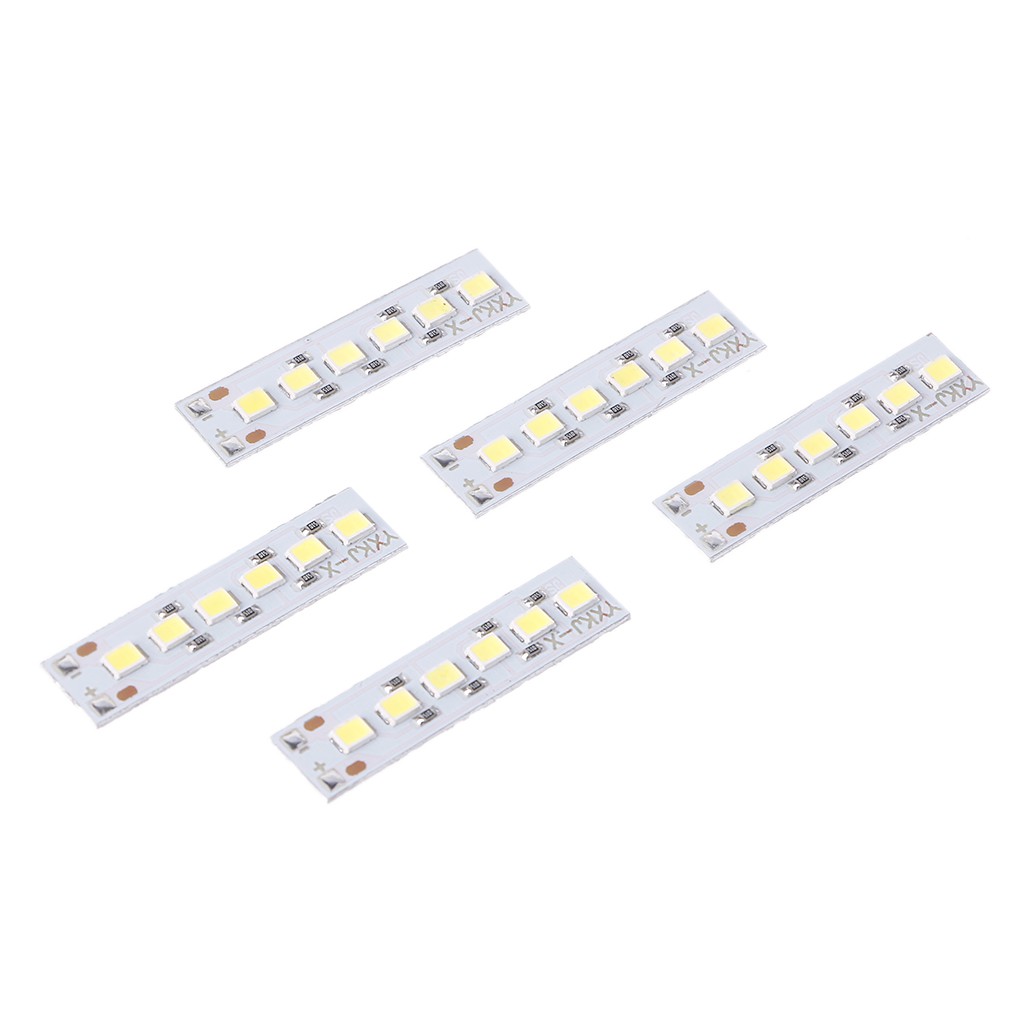 Set 5 Đèn LED DC 3.7V-5V Sạc USB 18650