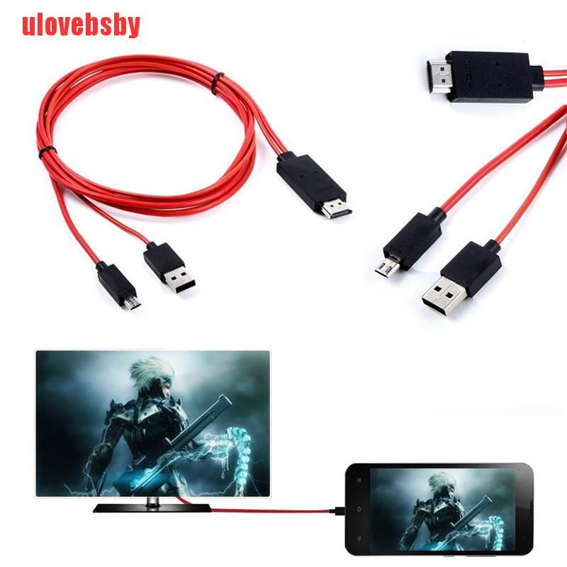 SAMSUNG Cáp Chuyển Đổi Từ Cổng Micro Usb Sang Hdmi 1080p Hd Tv Cho Điện Thoại Android