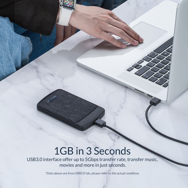 Hộp ổ cứng 2.5&quot; SSD/HDD SATA 3 USB 3.0 ORICO 2020U3-BK