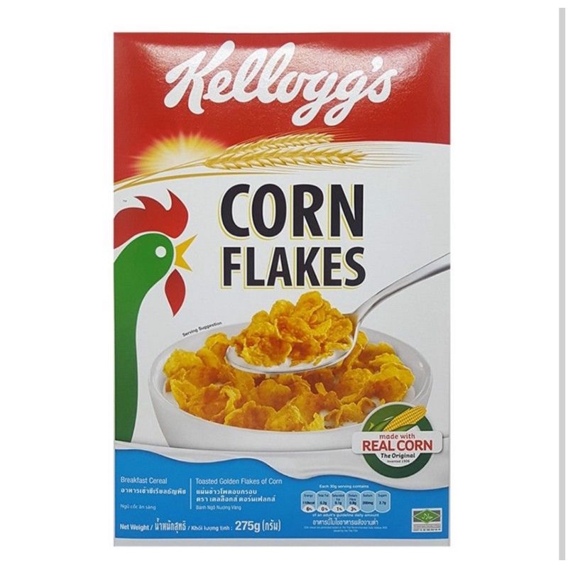Bánh Ăn Sáng Ngũ Cốc Dinh Dưỡng Kellogg＇s Corn Flakes Vị Bắp 275G