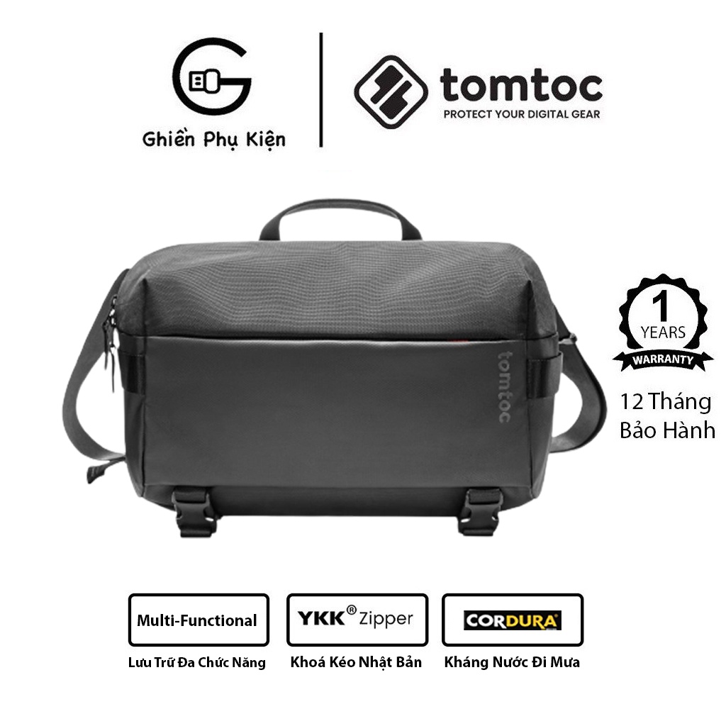 Túi Đeo Tomtoc USA Urban Codura Sling Bag Travel &amp; Work 13/14.2inch - Hàng Chính Hãng