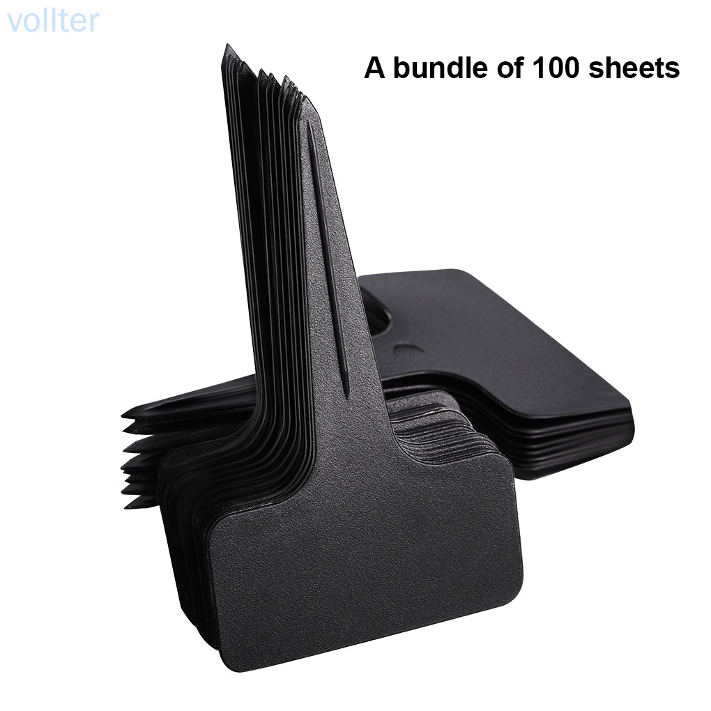 Set 100 thẻ nhựa hình chữ T đánh dấu cây trồng chống nước tiện dụng