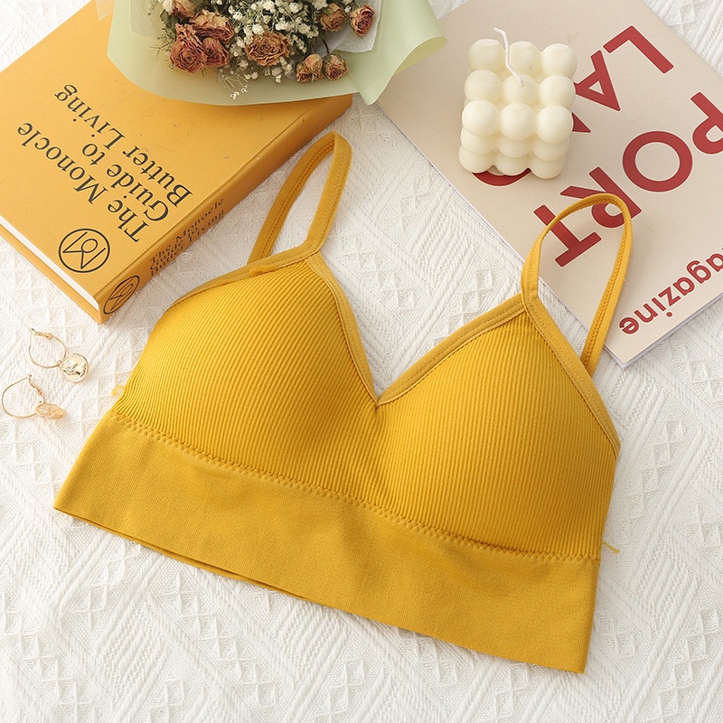 AOFEIQIKE Áo Lót Thể Thao Vải Cotton Thoáng Khí Thoải Mái Cho Nữ