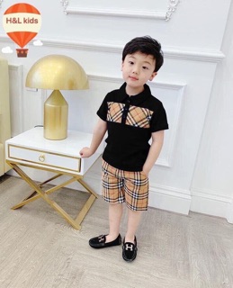 Bộ burberry cho bé