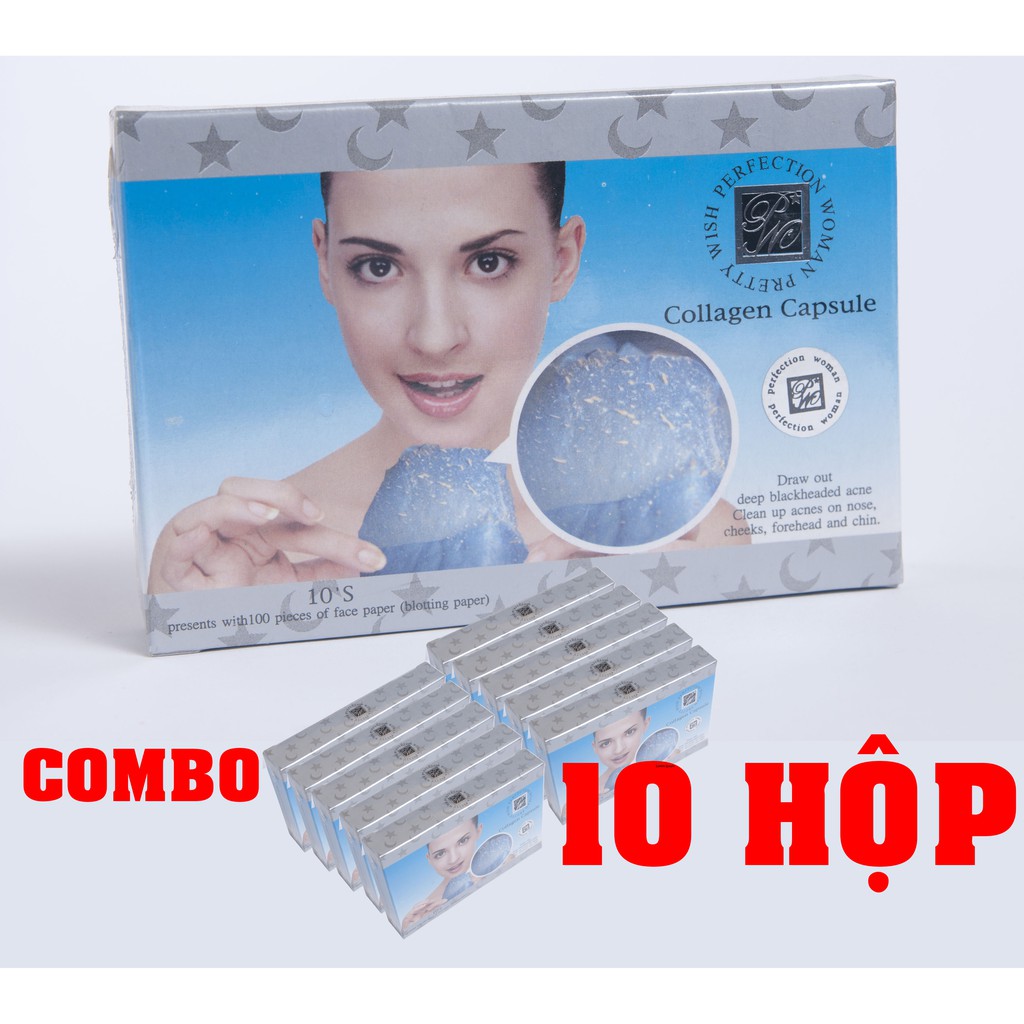 Combo Viên lột mụn cám Collagen Capsule 471235299050