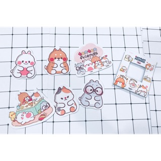 Sticker TonTon friends STT8 , sticker to cắt rời in hình dễ thương
