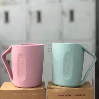 Ly nước lúa mạch Straw Plastic