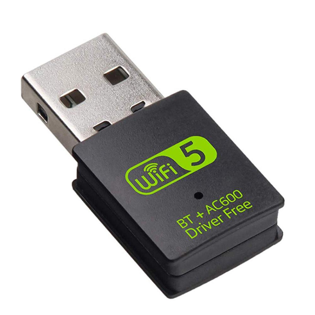 Bộ điều hợp USB WiFi Bluetooth Bộ thu không dây 600Mbps băng tần kép 2.4 / 5Ghz USB WiFi Dongle