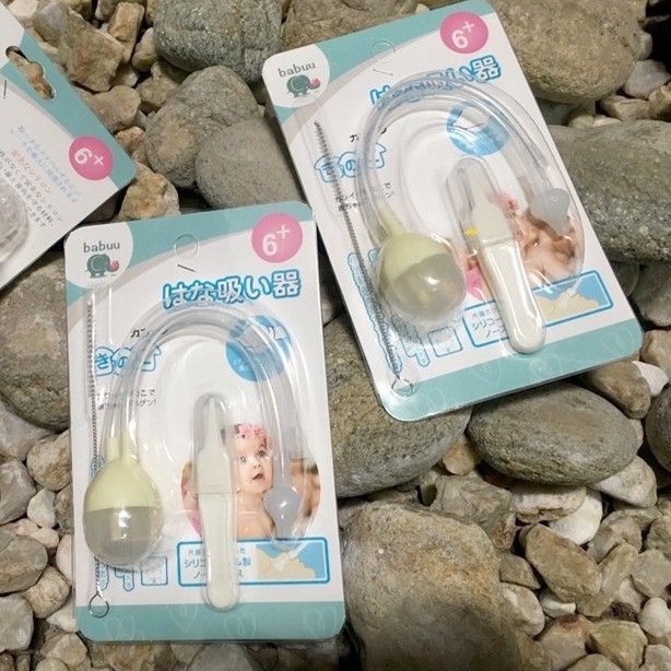Bộ dụng cụ hút mũi dây Babuu kèm nhíp gắp gỉ mũi cho bé