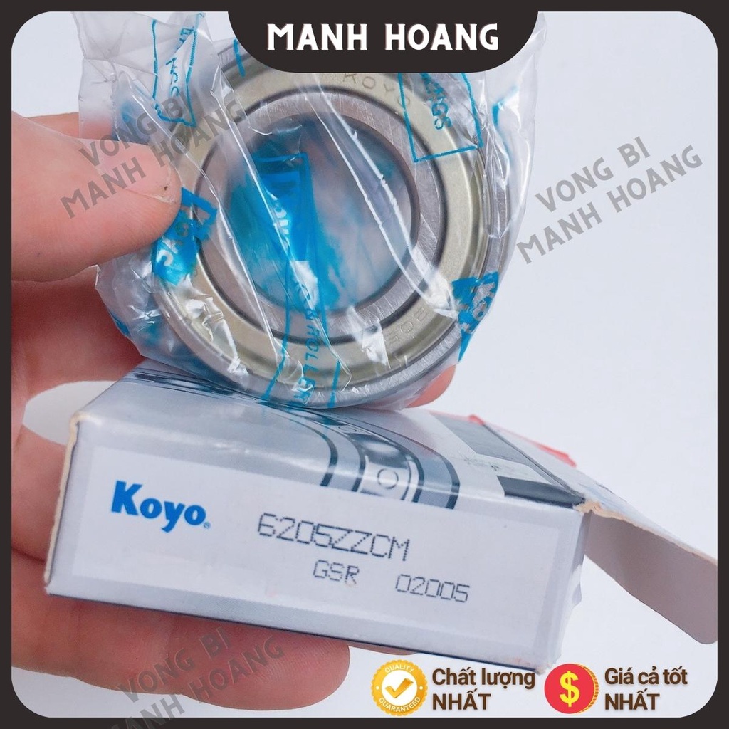 Vòng bi, bạc đạn 6205 ZZCM KOYO  tiêu chuẩn quốc tế, chất lượng cao, bền bỉ - Vòng bi Mạnh Hoàng