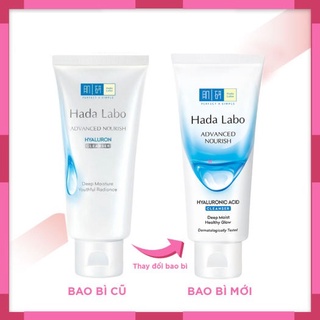 Sữa rửa mặt Hada Labo Việt Nam 80g Advanced Nourish Hyaluron tuýp màu trắng