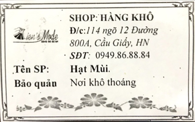 100gr Hạt mùi - hạt ngò sấy khô