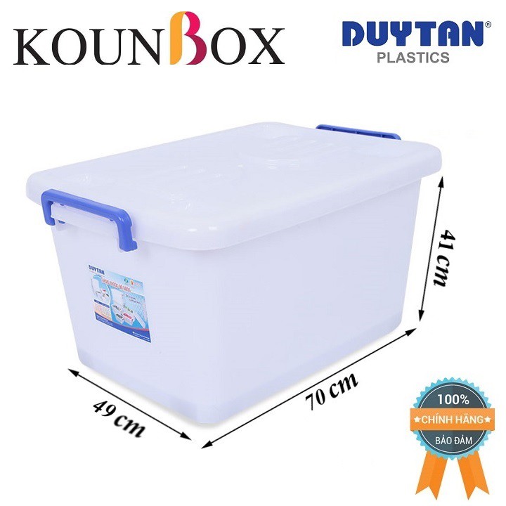 Thùng nhựa Duy Tân có bánh xe 55L (748), 90L (747)