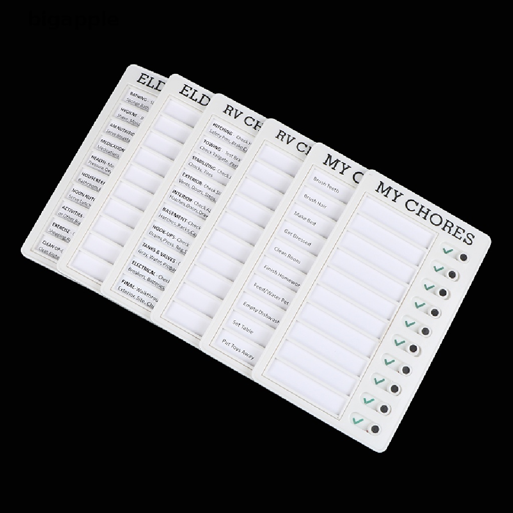 Bảng ghi chú bằng nhựa có thể tái sử dụng để lập kế hoạch hàng ngày