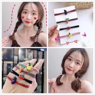 Dây buộc tóc kiểu dáng hoạt hình phong cách Hàn Quốc