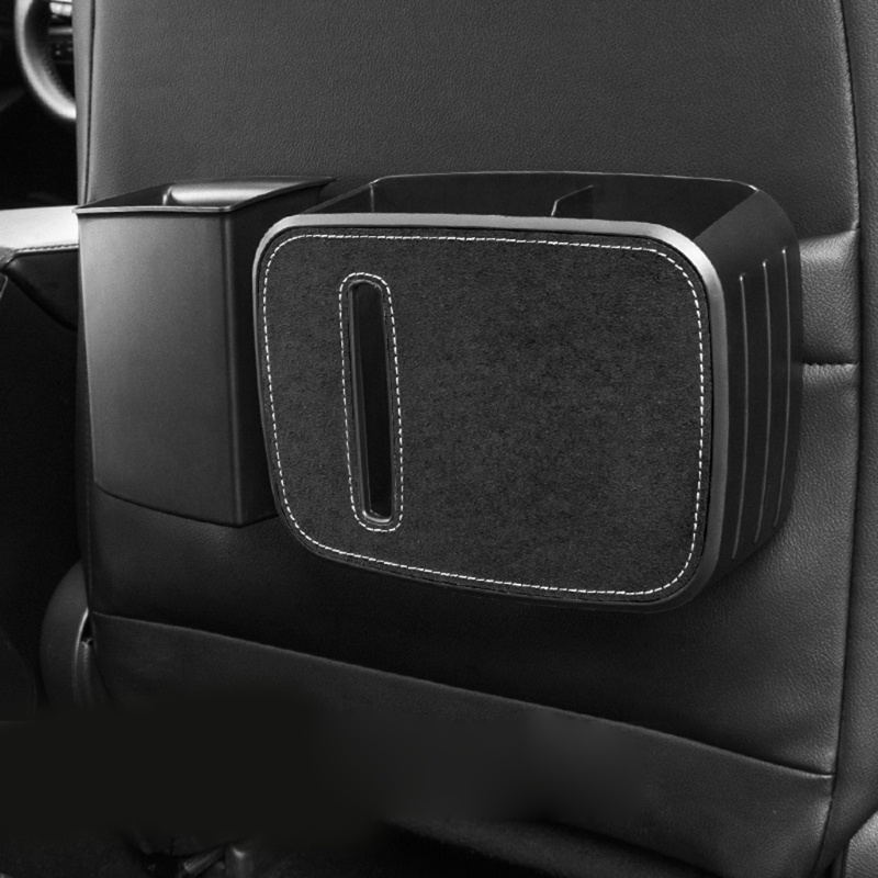 Hộp Đựng Khăn Giấy 2 Trong 1 Chống Rò Rỉ Thiết Kế Dễ Thương Tiện Dụng Dành Cho Xe Hơi