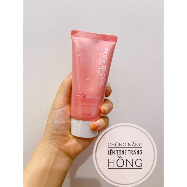 Kem chống nắng Apieu Pure Lock Tone Up Sun Base