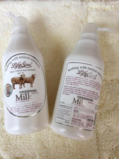 Sữa tắm dê lifespa milk thái lan