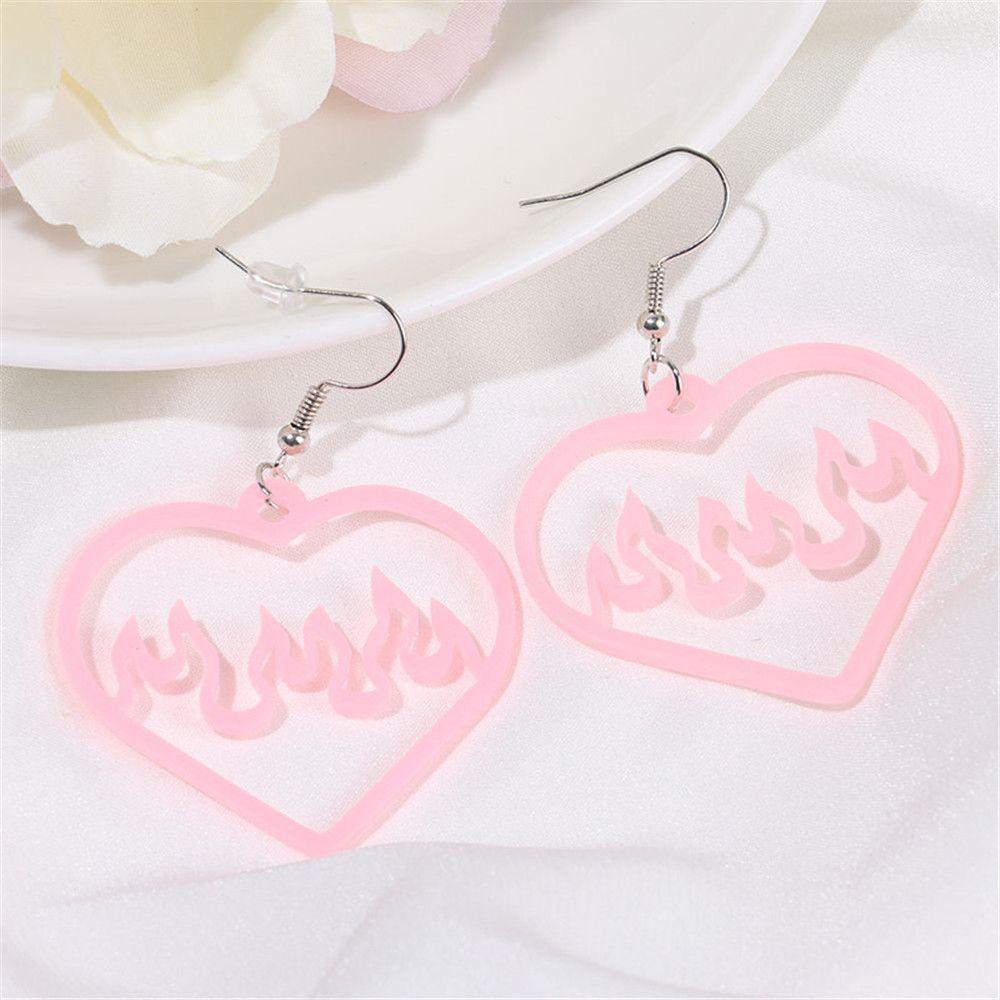 Hoa Tai Dáng Dài Mặt Hình Học Cho Nữ