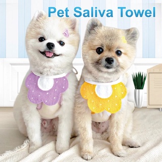 Cổ áo cho chó cưng Khăn thấm nước bọt cho chó mèo Phụ kiện cho thú cưng dệt tay cho thú cưng Khăn quàng cổ tam giác cho thú cưng Phụ kiện cho chó nhỏ