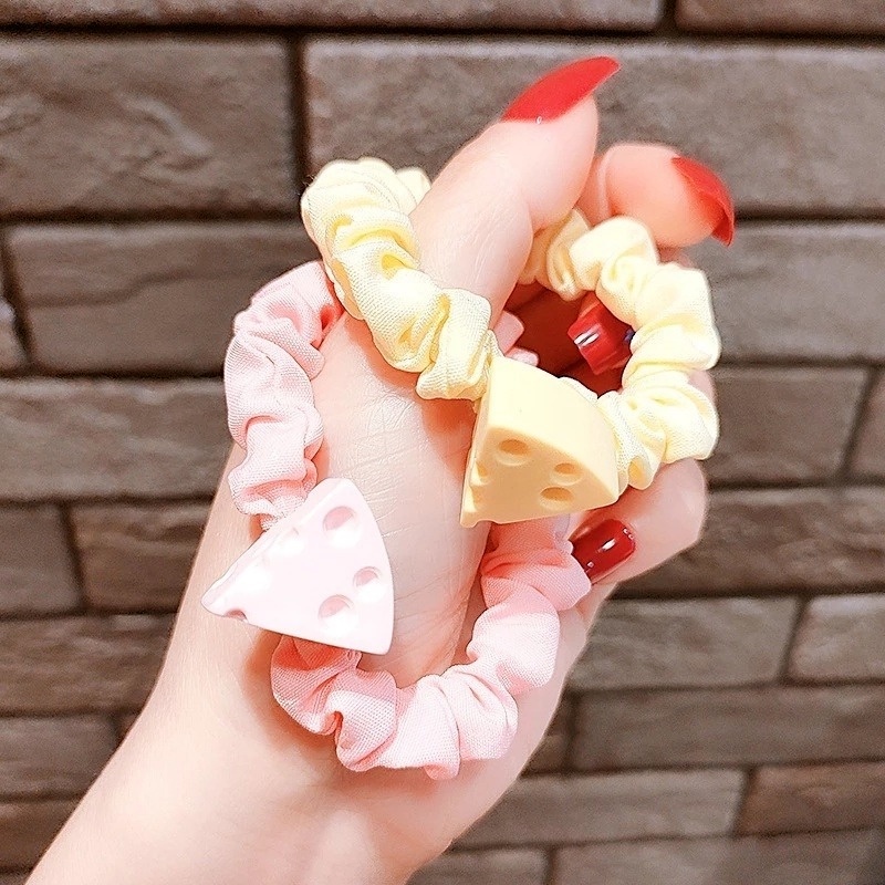 Dây Buộc Tóc Hình Miếng Phô Mai Dễ Thương