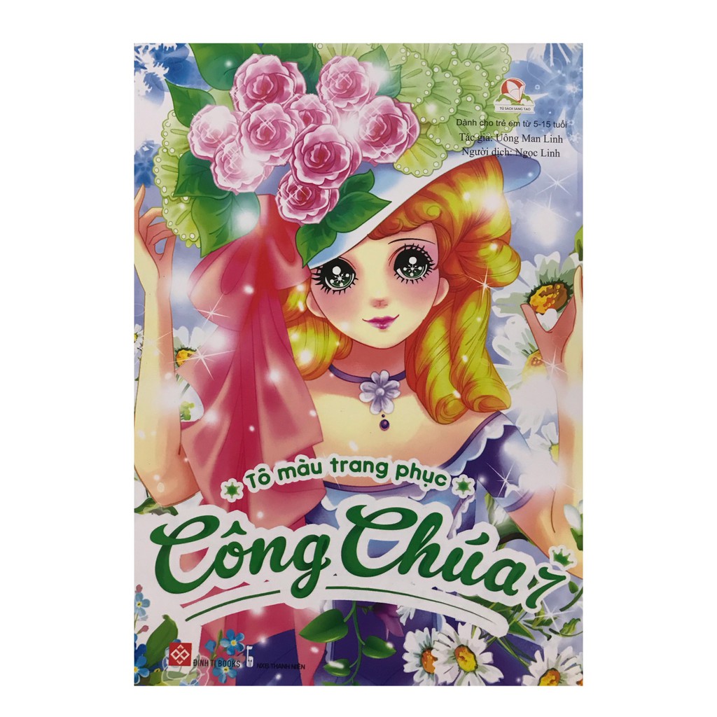 Sách - Tô màu trang phục công chúa 7