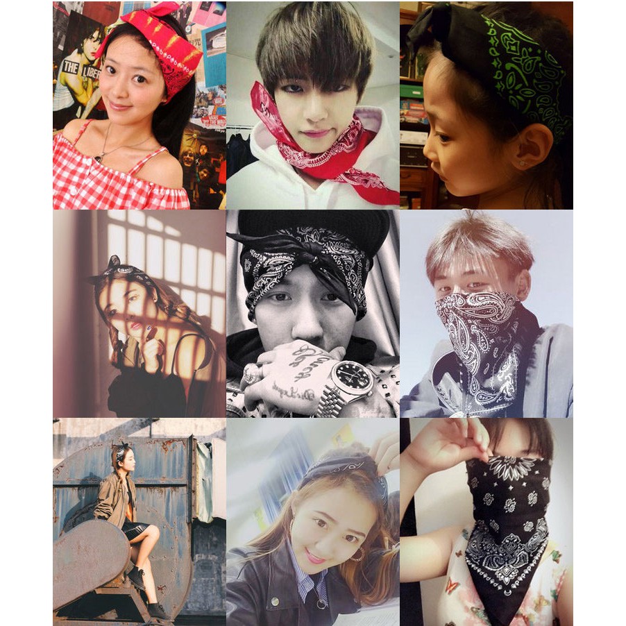 Khăn Choàng Đầu Phong Cách Hip Hop Thời Trang